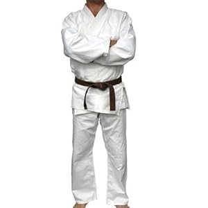 450g Grappling BJJ Judo Aikido Uniform - White (4)