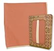 Pixel Organics 100% Certified Organic Waffle Weave Swaddling Blanket in "Melon"