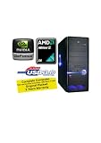 ANKERMANN-PC USB 3.0 Black Edition AM3 AMD Athlon II X4 640, (4x 3.00GHz) - 1000GB HDD SATA-II Hard Disc - ASUS NVIDIA GEFORCE GTS450 1024MB GDDR5 PCI-e-16x CARD - 4,00GB RAM DDR-3 PC1600 - 24x SATA-DVD Brenner Multi Format Dual Layer - Cardreader all in one - FIREWIRE IEEE 1394 - 8 Channel Sound - Operating System please order separatly
