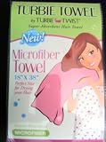 Turbie Towel Hair Super Absorbent Microfiber Towel 18" x 38" - Perfect Size for Drying Hair (asst colors