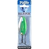 Blue Fox Rattlin' Pixiee Spoon, 7/8-Ounce, Holographic Lime/Green