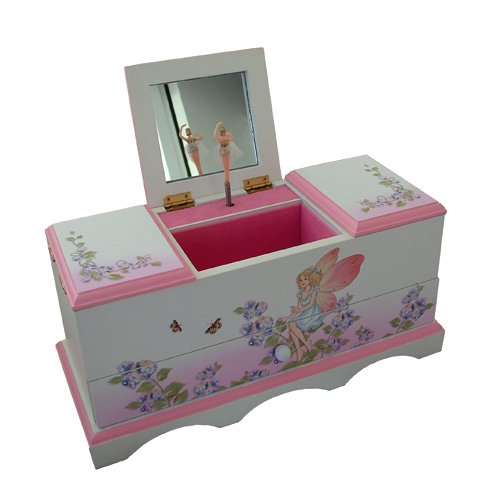GIRLS MUSICAL BALLERINA JEWELLERY BOX