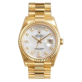 Click here to buy Rolex Oyster Perpetual Day-Date 18kt Yellow Gold Mens Watch 118238MDP by Rolex.