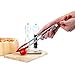 KevenAnna Premium quality Silicone Stainless Steel Tongs, Silicone Cooking Utensils Set, Kitchen Tongs ,set of 2,9-Inch & 12-Inch(Red)