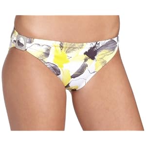 Calvin Klein Women's Photo Floral Classic Swimsuit Bottom With Hardware