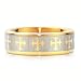 Gold Tone Tungsten Ring Band w/ Cross Comfort Fit 8mm - Women's Engagement Wedding Band Ring Size 12 image 1