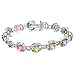 Sterling Silver Round Multi-color Cubic Zirconia title=