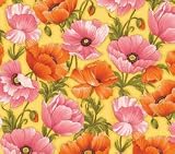 BENARTEX FLOWER SHOW 3 POPPIES SUNSHINE PINK