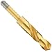 Chicago Latrobe 190C-TN Cobalt Steel Reduced-Shank Drill Bit, TiN Coated, Round Shank, 118 Degree Split Point
