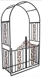 Outdoor Decor and More Steel Arbor with Gate