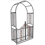 Outdoor Decor and More Steel Arbor with Gate by Outdoor Decor
