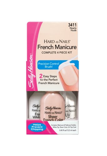 Sally Hansen Hard as Nails French Manicure, Nearly Nude, 0.45 Ounce