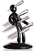 Voodoo Set of 5 Stainless Steel Knives with Black Holder in a Gift Box