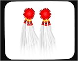 Decorated Mouse Pad with indian, naga, feathers, northeastern, earrings