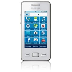 Samsung Star II S5260 Smartphone (7,62 cm  (3 Zoll) Touchscreen, 3MP Kamera, MP3-Player, WLAN, Bluetooth, t9-Trace) ceramic-white