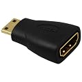 mumbi MINI HDMI auf HDMI Adapter 1080p - vergoldet + zertifiziert - HDMI Buchse (19pol) auf Mini HDMI Stecker (19pol)