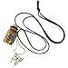 eFuture(TM) Vintage Hollow Butterfly Pearl Wishing Bottle Pendant Long Chain Necklace +eFuture's Keyring