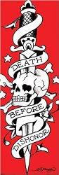 Ed Hardy - Tattoo Door Poster (Death Before Dishonor) (Size: 21'' x 63'')