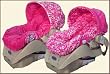 Reversible Infant Car Seat Cover - Pink Skulls and Fushia Minky - Cuter Than A Ducks Butt