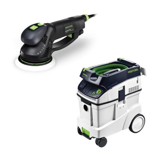 Festool RO 150 FEQ 6" Dual Mode Rotex Sander with T-Loc + CT 48 Dust Extractor Package