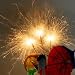 Party Indoor Sparklers (1x Tube of 10 Sparklers) - Perfect for Wedding, Birthday & Celebration Cakes - Ideal for Cocktails and Drinks - Cocktail Accessories & Decorations
