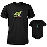 Papasaurus and Babysaurus - Daddy and Baby Cute Matching Shirt & Bodysuit Set