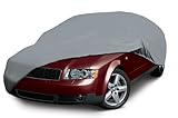 IMAGE OF Classic Accessories 71152 Deluxe PolyPro III Grey Car Cover, Compact