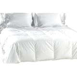 Down Etc Hypoallergenic Heavy White Goose Down California King Comforter, White