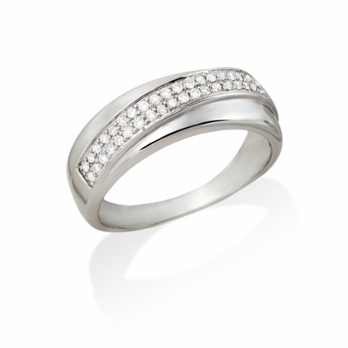 Miore MP070P Damenring 9 Karat (375) Weissgold mit Brillanten ca.0,20Ct Gr&ouml;&szlig;e 56 Preisvergleich