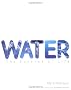 Water: The Essence of Life
