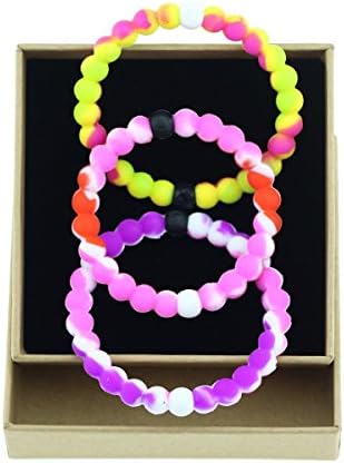 Red Purple Yellow camo Silicone Bracelets set bangles Classic Neon Bracelets Perfect As Gift-Three Colors and Four Size (XL,L,M,S)Classic Neon Bracelets