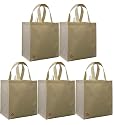 Reusable Grocery Totes Solid Color 5 Pack