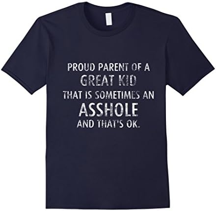 Men's Proud Parent of a Great Kid that is sometimes T Shirt XL Navy