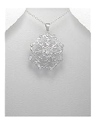 CZ Pendant Necklace In 92.5 Sterling Silver