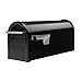 Gibraltar Mailboxes Franklin Medium Capacity Galvanized Steel Black, Post-Mount Mailbox, FM110B00