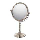 Mirror Image Vanity Bathroom Mirror with Recessed Base- Brushed Nickel