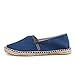 Alexis Leroy 2015 Women's Original Classic Stripe Canvas Flat Espadrilles Dark Blue 38 M EU / 7-7.5 B(M) US