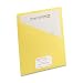 Smead Slash/Jacket, Letter, 11 Point, Yellow, 25 per Pack (75434)