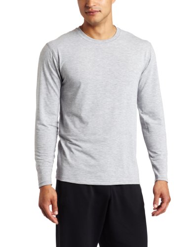 Duofold Mens Silkweight Dri-Release L/S Crew,Grey,Medium
