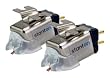 Stanton 520.V3 H4 Spherical DJ Turntablist Turntable Cartridges - Twin Pack Mounted on H4S Shells
