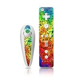 Tie-Dyed Explosion Design Skin Decal Sticker for the Nintendo Wii Nunchuk + Remote Controller