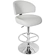 LumiSource Regent Bar Stool, White