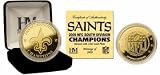 New Orleans Saints 2009 NFC South Champions 24kt Gold Coin