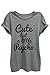 Thread Tank Cute But A Little Psycho Women's Fashion Relaxed T-Shirt Tee Heather Grey