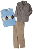 Nannette Boys 2-7 Three Piece Sweater Vest Set