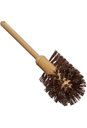Commercial-Grade Toilet Bowl Brush, 17" Long, Plastic Handle, Yellow
