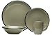 Red Vanilla Hampshire Grey 16-Piece Dinnerware Set