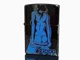 Zippoグラデーションレディーブラック&青