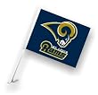 St. Louis Rams Car Flag W/Wall Brackett Set Of 2 - St Louis Rams Car Flag