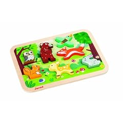 Janod 4507023 - Formen-Puzzle Waldtiere